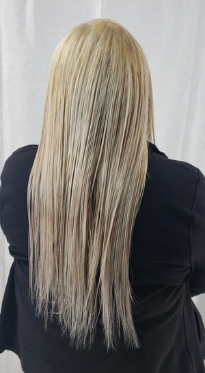 Weft-beaded Hair Human Hair Extensions Installation Services.