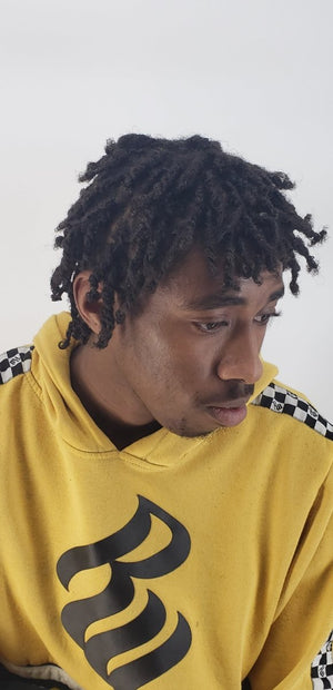 Dreadlocks Starter on Afro curly hair texture