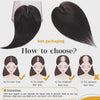 Human Hair Toppers: Center-Crown Parting Wig Extensions