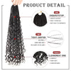 Goddess Box Braids with Loose Curls 24-Inch Crochet Braiding - Ripples Hair & Beauty Supplies