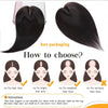 Human Hair Toppers Toupee Extensions, Center-Crown Parting Wig Hairpiece. - Ripples Hair & Beauty Supplies