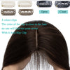 Human Hair Toppers Toupee Extensions, Center-Crown Parting Wig Hairpiece. - Ripples Hair & Beauty Supplies