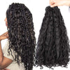 Mermaid Goddess Locs With Wavy 20-Inch Crochet Pre-Looped Ombre Hair - Ripples Hair & Beauty Supplies
