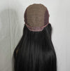 Synthetic Lace Front Wig for Black Women - Yaki Straight 24-Inch Long Hair Wig, Heat Resistant Fiber - Ripples Hair & Beauty Supplies