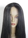 Synthetic Lace Front Wig for Black Women - Yaki Straight 24-Inch Long Hair Wig, Heat Resistant Fiber - Ripples Hair & Beauty Supplies