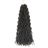 Wavy Gypsy Locs 3-Colors Ombre Crochet Hair 18-Inch 24 Strands/Bundle - Ripples Hair & Beauty Supplies