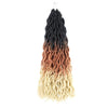 Wavy Gypsy Locs 3-Colors Ombre Crochet Hair 18-Inch 24 Strands/Bundle - Ripples Hair & Beauty Supplies