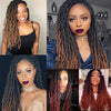 Wavy Gypsy Locs 3-Colors Ombre Crochet Hair 18-Inch 24 Strands/Bundle - Ripples Hair & Beauty Supplies