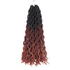 Wavy Gypsy Locs 3-Colors Ombre Crochet Hair 18-Inch 24 Strands/Bundle - Ripples Hair & Beauty Supplies