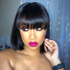 Wig for Women Bob-Cut-Style with Bang color Black- Ripples Hair & Beauty Supplies