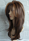 Women's Wig Mixed Brown Medium-length Straight Hair - Ripples Hair & Beauty Supplies